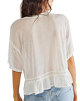 Womens Free People T-Shirt in Ivory