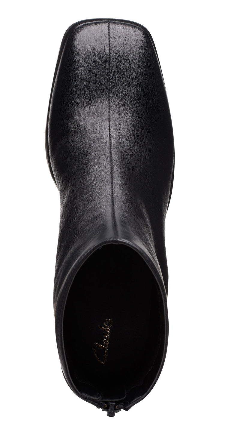 Clarks Womens Seren Zip Block Heel Ankle Boots