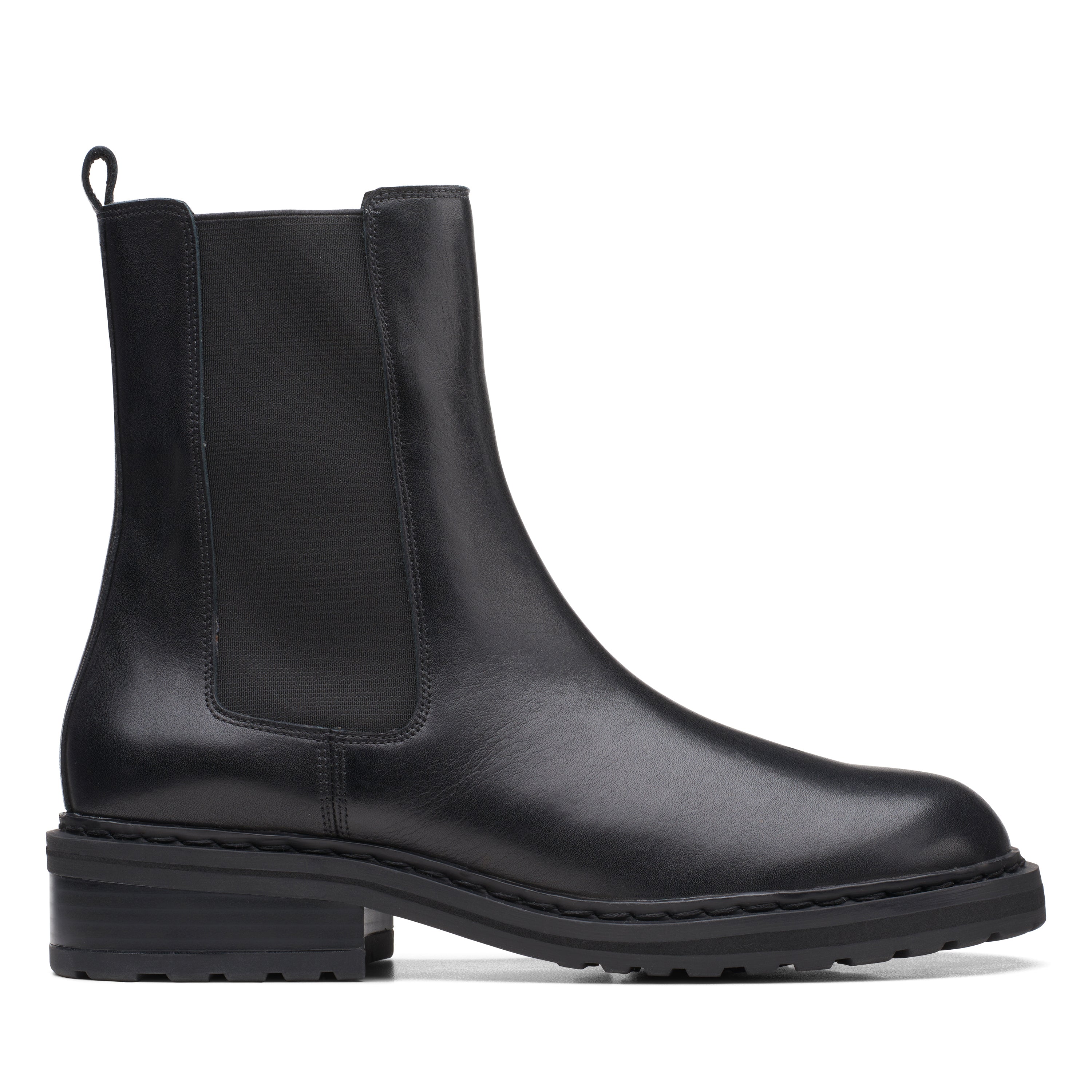 Clarks black boots store clearance