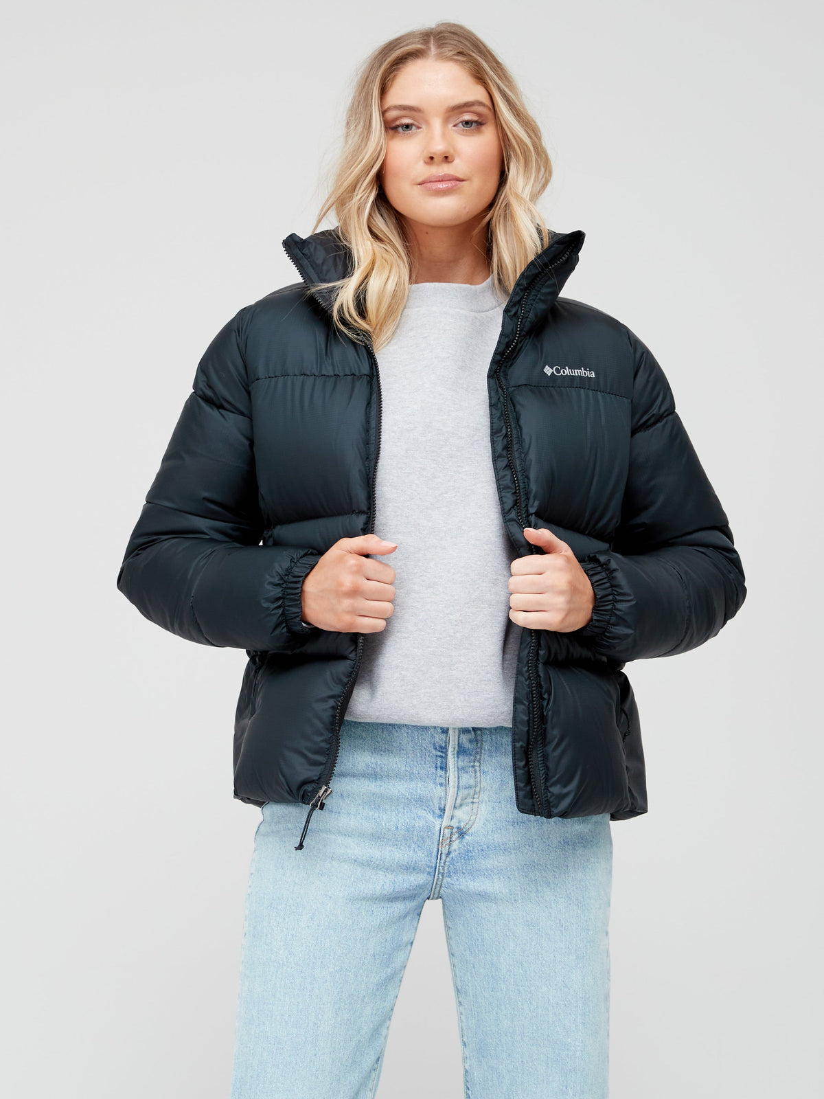 Womens Columbia Puffect Jacket in Black