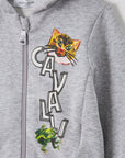 Baby Boys Roberto Cavalli Hoodie in Grey Marl