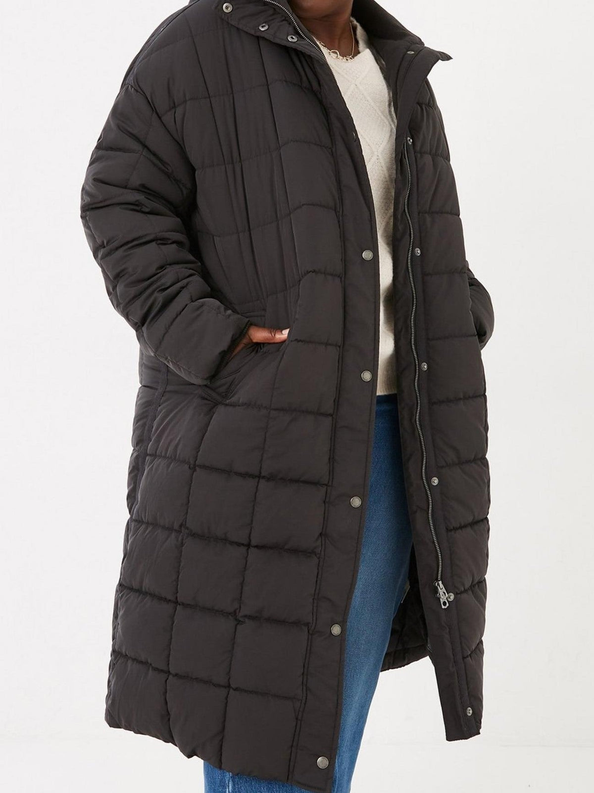 Fatface Womens Harley Puffer Coat in Black