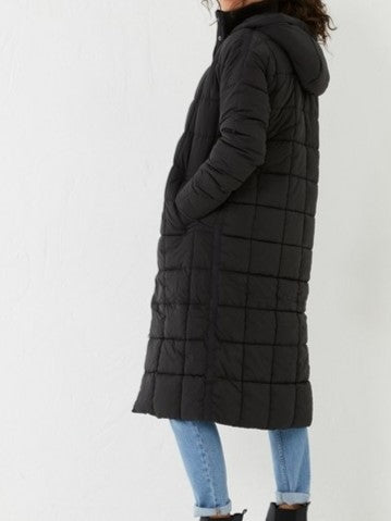 Fatface Womens Harley Puffer Coat in Black