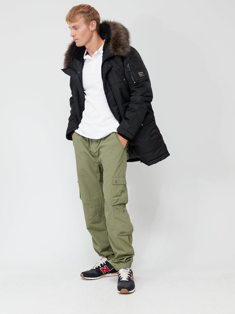 Superdry Mens Vintage Logo Chinook Parka Coat