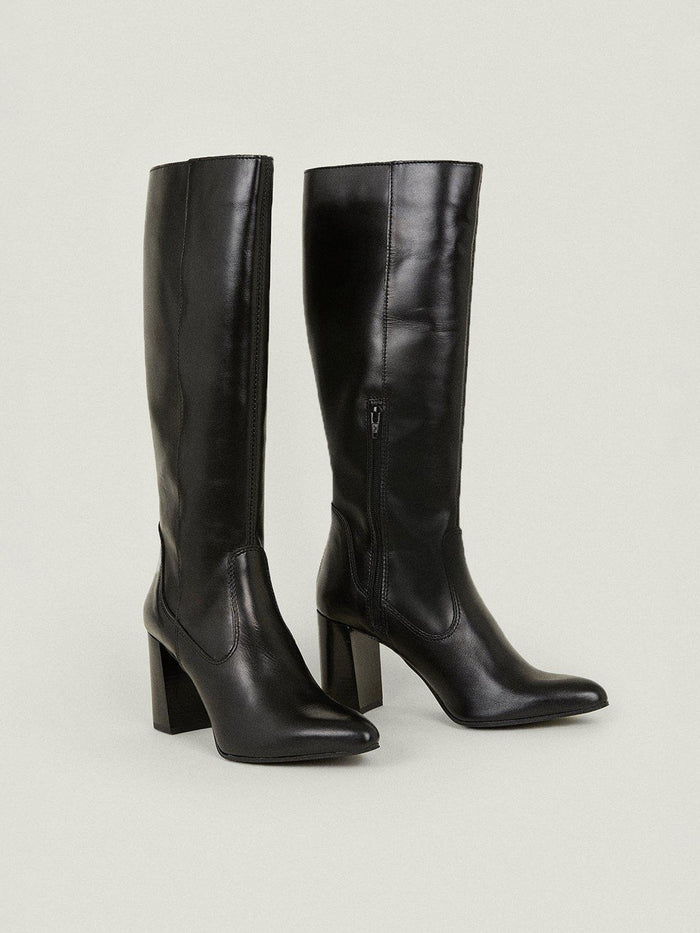 Oasis Womens Leather Knee High Boots