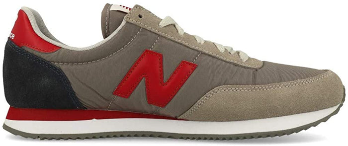 Mens New Balance Marblehead Neo Crimson Sneakers in Grey