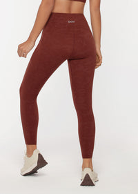 Lorna Jane No Ride Swift Ankle Biter Leggings in Washed Cool Brown