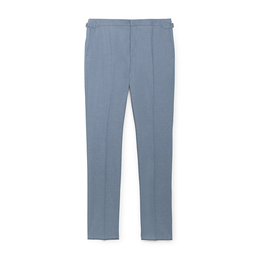 Men's Hackett, Stretch Birdseye Trousers in Blue & White