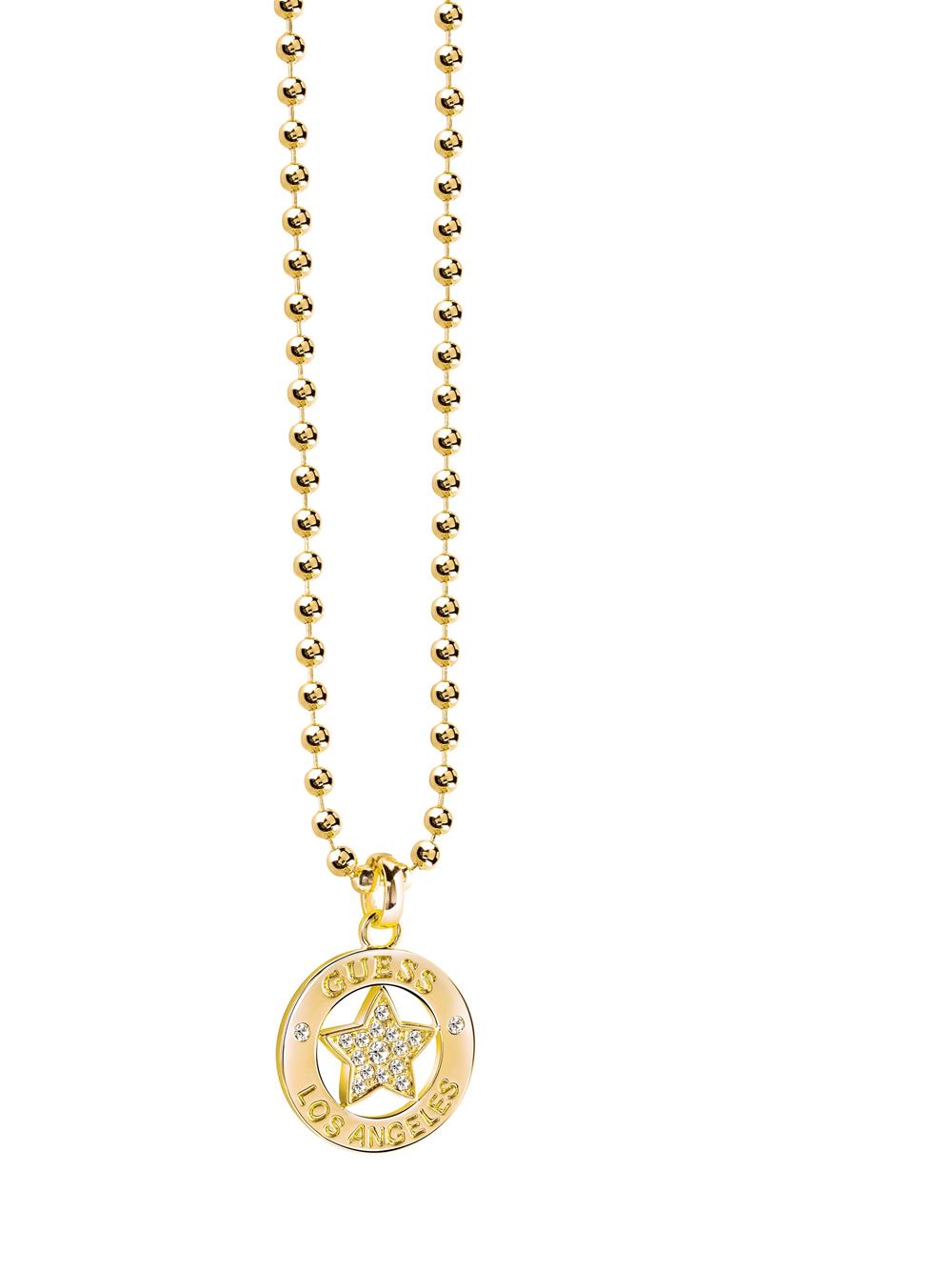 Guess ID Ladies Gold Non Logo Necklace