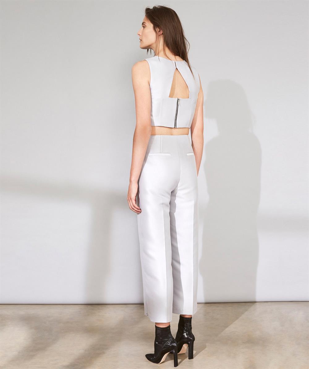 Womens Outline London The Bricklane Trouser in Silver