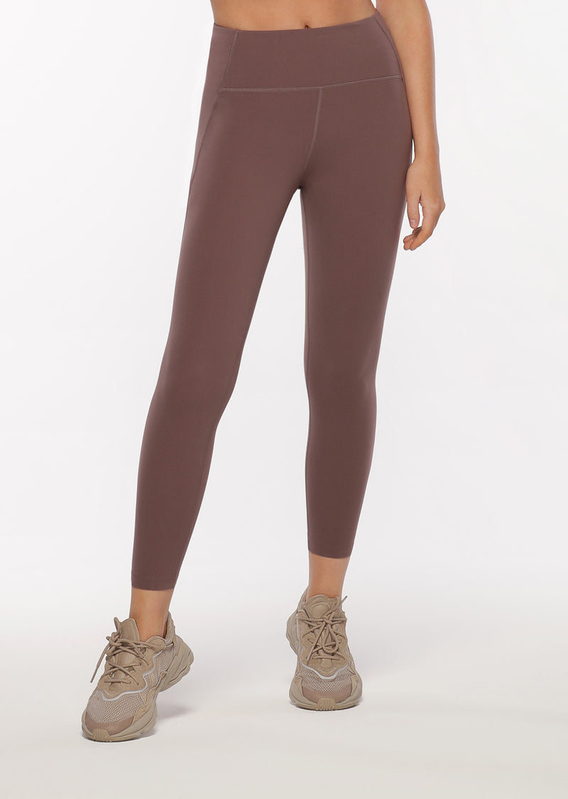 Lorna Jane No Dig Ankle Biter leggings in Stone