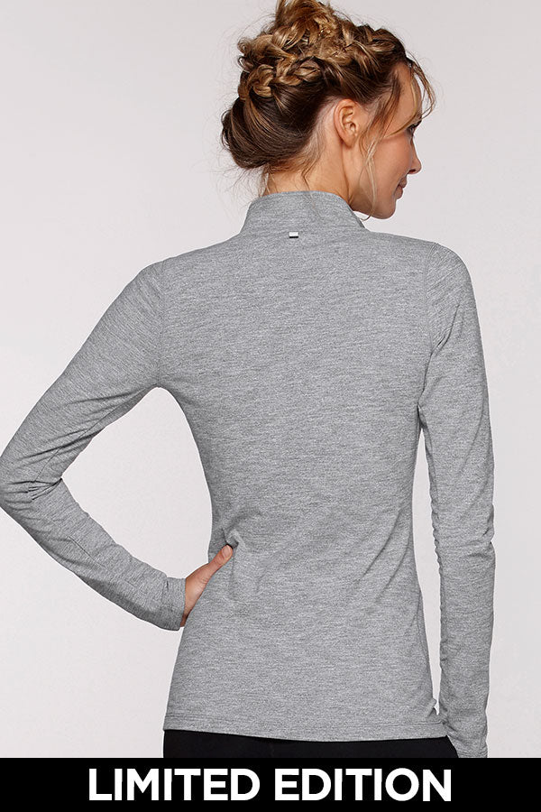 Lorna Jane Ultimate Winter Maxum in Mid Grey Marl Stripe