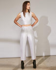 Womens Outline London The Bricklane Trouser in Silver