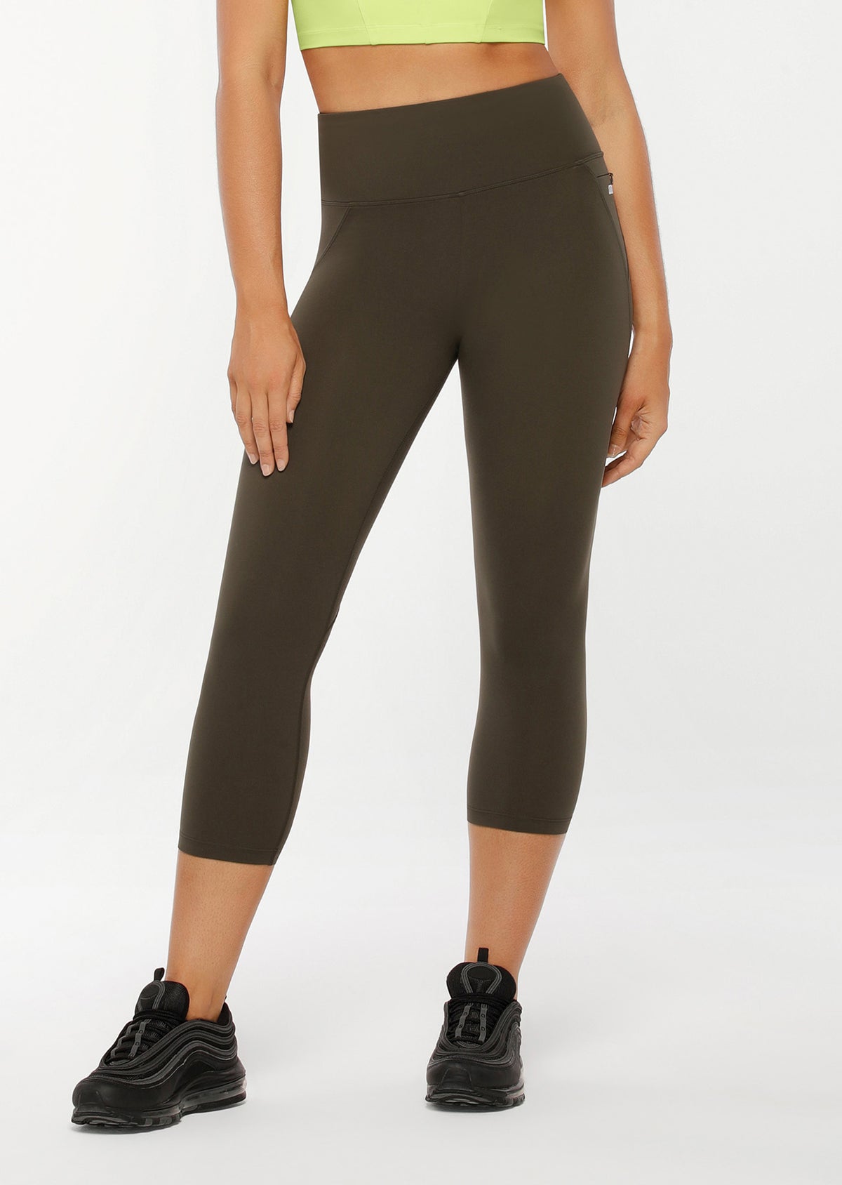 Lorna Jane New Amy 7/8 Leggings in Dark Luxury Green