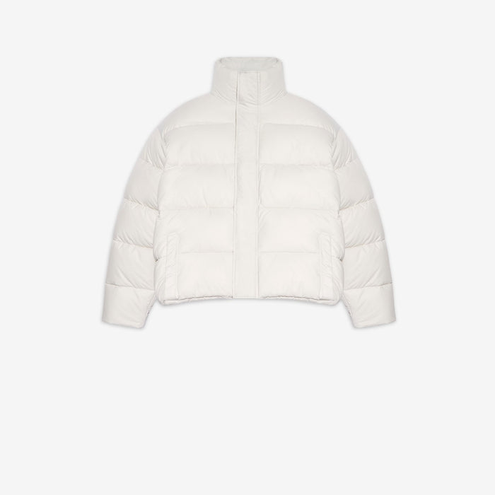 Balenciaga Womens BB Puffer in Chalky White