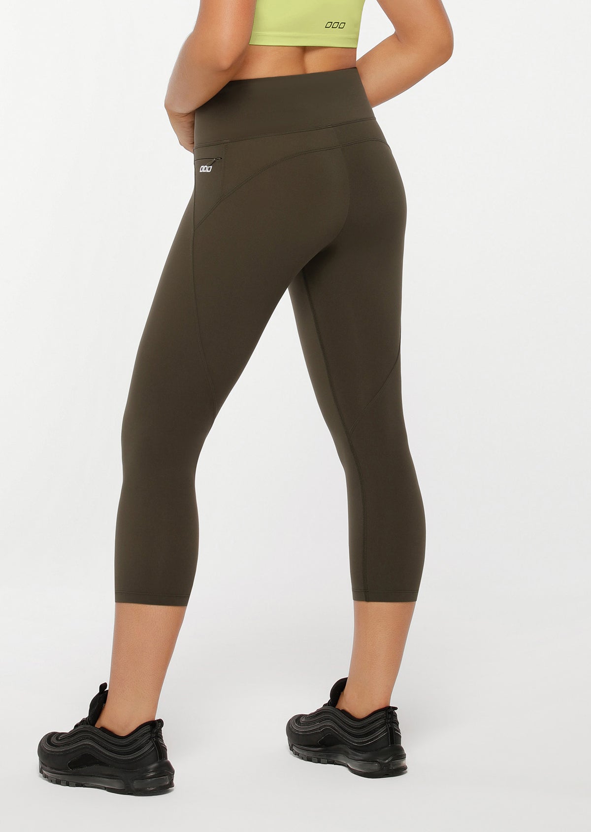 Lorna Jane New Amy 7/8 Leggings in Dark Luxury Green