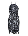 Womens Outline London Rochester Dress in Black/White