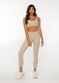 Lorna Jane Graceful Ankle Biter Leggings in Off White