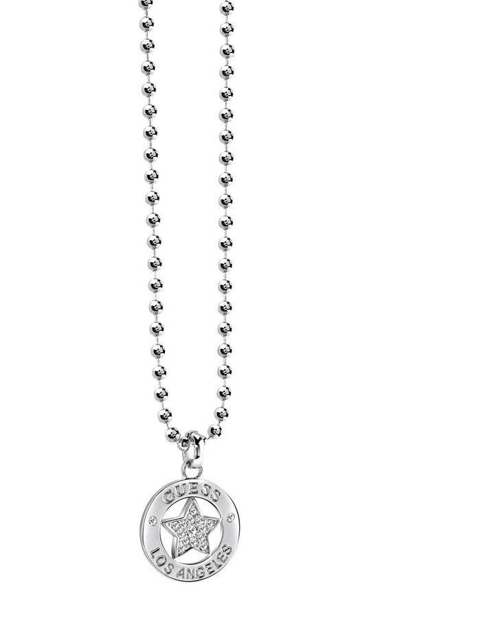 Guess ID Ladies Silver Non Logo Necklace