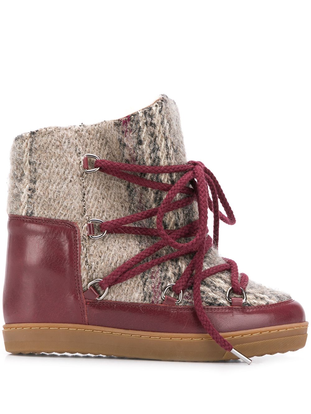 Isabel Marant Womens Nowles Boots in Red Sale Lab UK