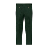 Men's Hackett Mayfair Stretch Flannel Trousers in Green