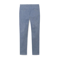 Men's Hackett Diamond Cotton Linen Trousers in Blue