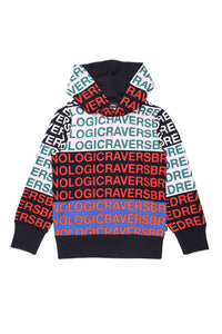 Multi Coloured Hoodie with Text