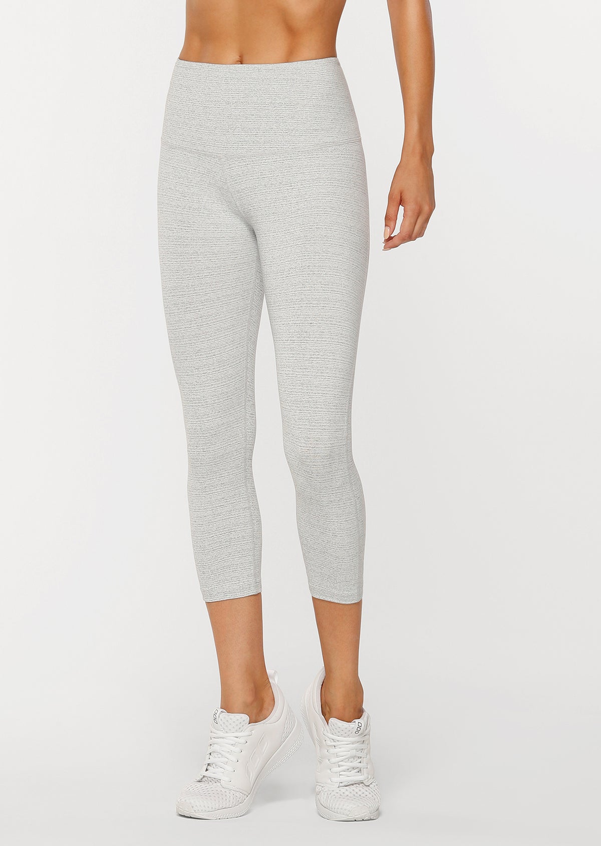 Lorna Jane Warrior Core 7/8 Tight in Pale Grey Marl