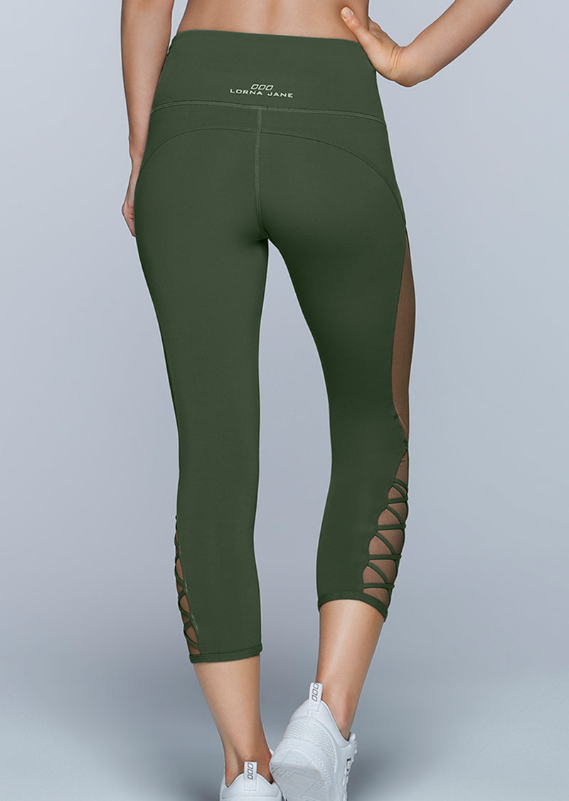 Lorna Jane Sienna Core 7/8 Tight in Light Khaki