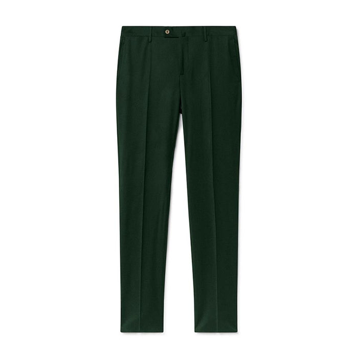 Men's Hackett Mayfair Stretch Flannel Trousers in Green