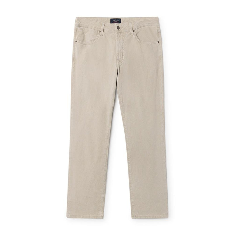 Men's Hackett Cord Trousers, 5 x Pocket in Silverbirch