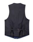 Men's Hackett, Mayfair Navy Glen Check Waistcoat in Navy