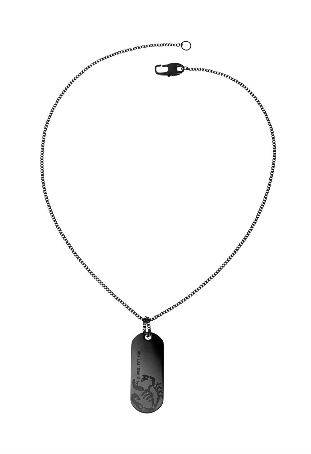 Guess Men&#39;s Gents Black ip Necklace